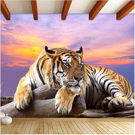 Amazon Xbwy 装飾壁画 居間のソファーtvの背景のための現代様式3dのリアルな動物の虎の壁紙 1x100cm 壁紙 Amazon Xbwy 装飾壁画 居間のソファーtvの背景のための現代様式3dのリアルな動物の虎の壁紙 1x100cm 壁紙