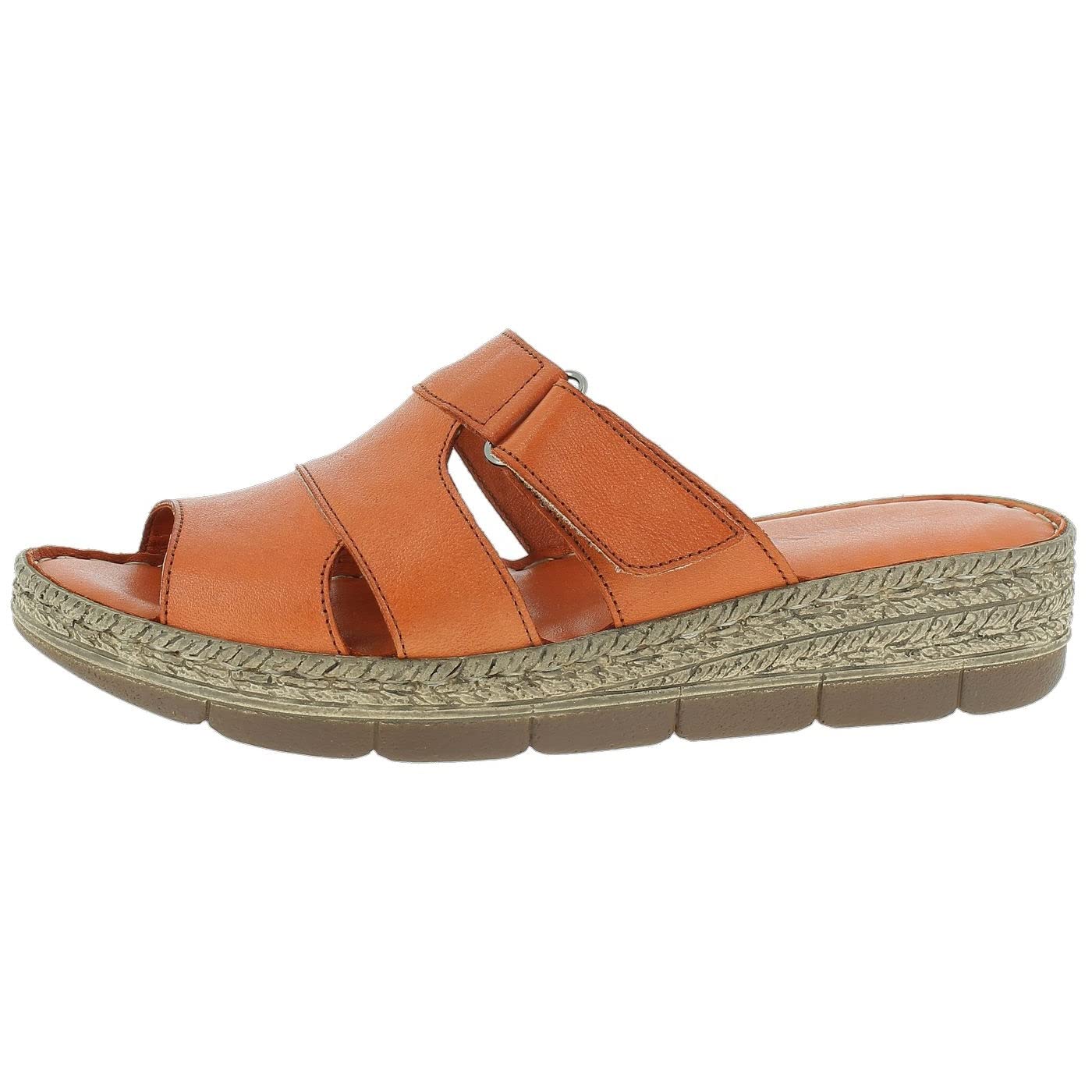 Andrea Conti Women's Mules, Papaya, 3.5 UK