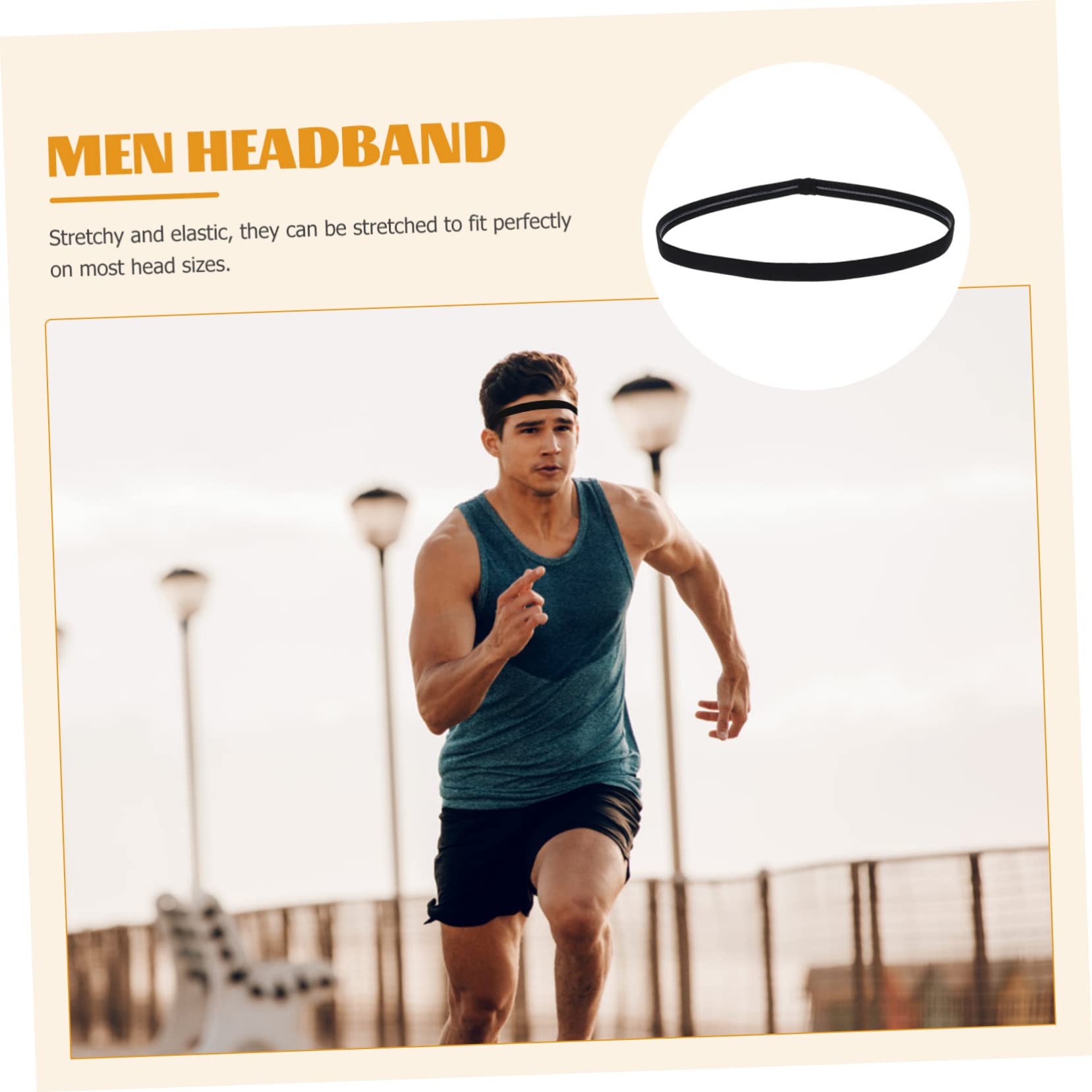 18 STK Sport-Stirnband Für Herren Männer Stirnbänder Yoga-Stirnband Baumwollstirnbänder Capuchas Für Männer Stirnband Für Basketball-männer Duschkopfband Mann Fitness Nylon Schal