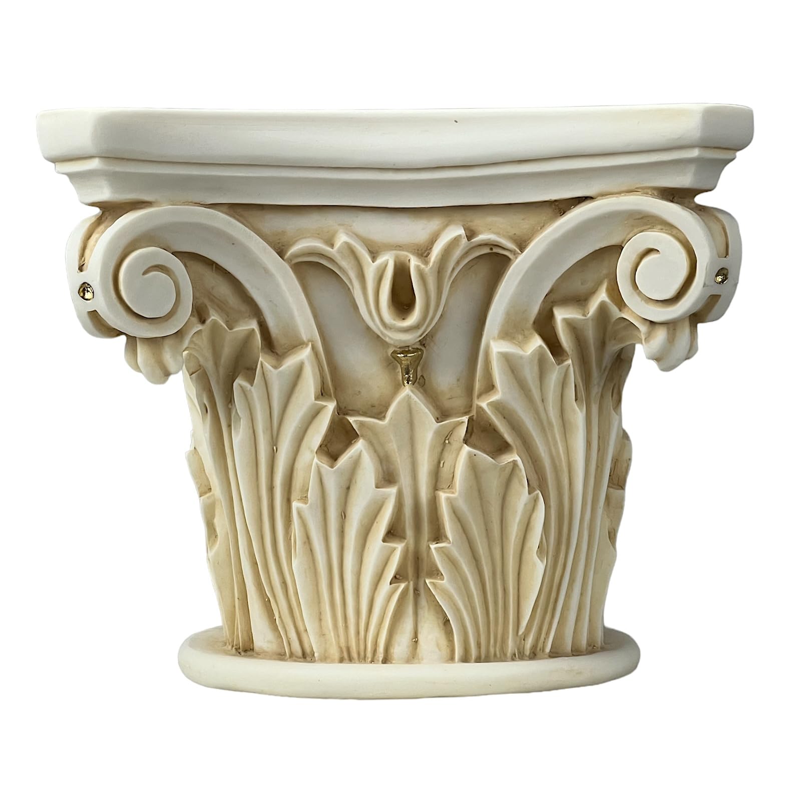 Koryncki Order Capital Base Statua Kolumna Filar Starożytna Grecka architektura