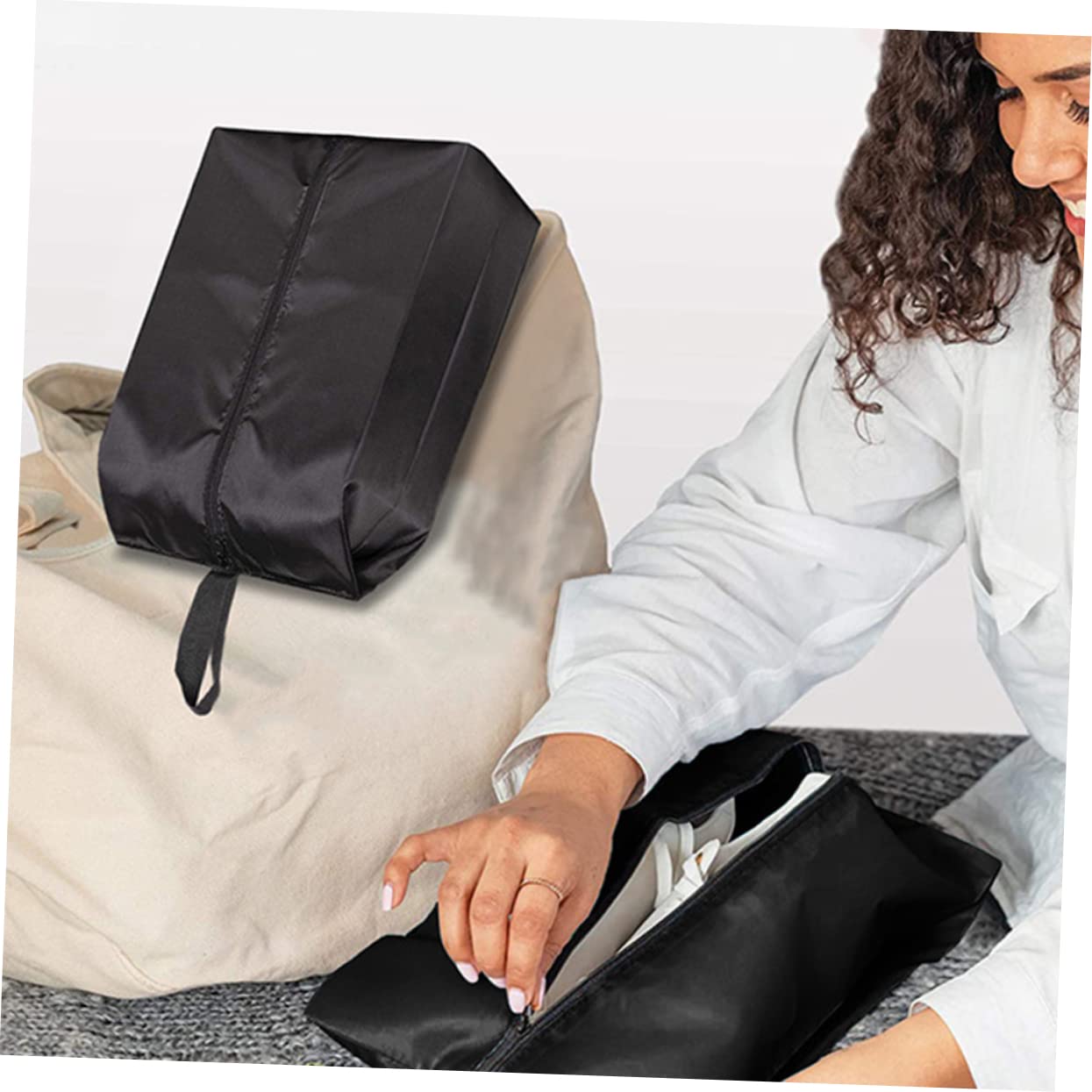 LIFKOME 6stücke Reise Schuhbeutel wasserdichte Oxford Schuhtaschen Mit Reißverschluss Für Sauberen Und Organisierten Transport Von Schuhen Und Wäsche