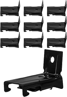 Holibanna 10pcs Bendable Curtain Track Mounting Brackets, Iron Wall Holders
