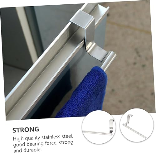 Miniatura 9 de Zerodeko 1 gancho para puerta de armario, estante de almacenamiento de gabinete, ganchos de metal, estantes montados en la pared para almacenamiento