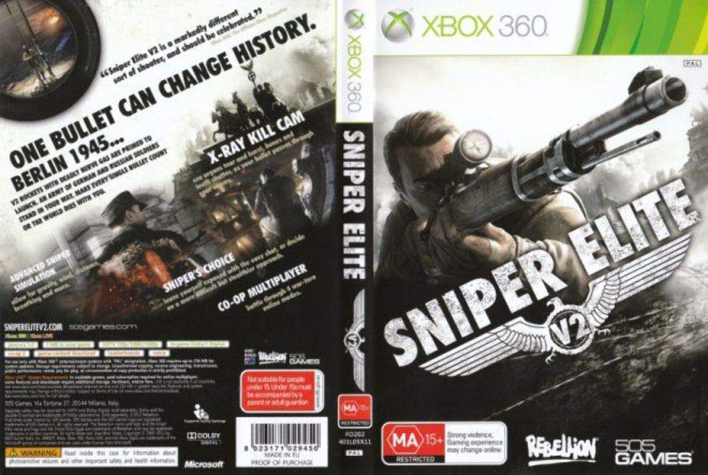 505 Games Sniper Elite V2, Xbox 360 - Juego (Xbox 360)