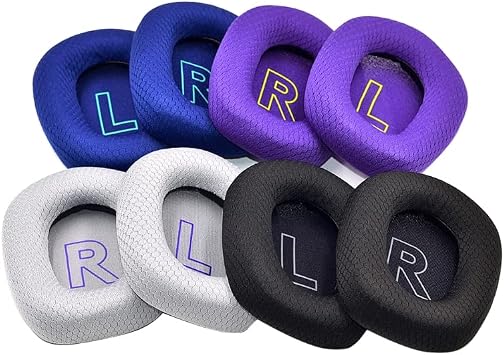 Logitech G733 G335 için Yedek Kulak Pedleri, Kulaklık Köpüğü Earmuffs Kulak Yastığı, Kulaklıklar Yumuşak Protein Sünger Kapak Kol Aksesuarları (Mor)