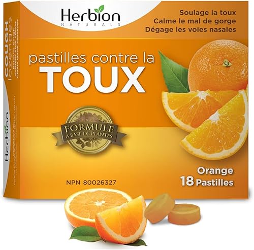 Miniatura 2 de Herbion Naturals Gotas para la tos, naranja, 18 unidades