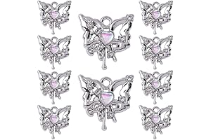 Rhinestone Connectors Bracelet Necklace Connector Pendant Crystal Diamond Charming Connectors 10-Pcs for...