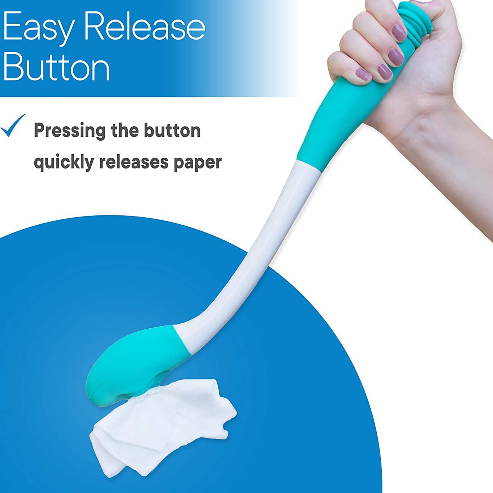Juego de 3 piezas de ayuda extendida para inodoro, juego de limpiaparabrisas con cepillo de baño, herramienta de limpieza de inodoro, ayuda de limpieza para personas con discapacidad,