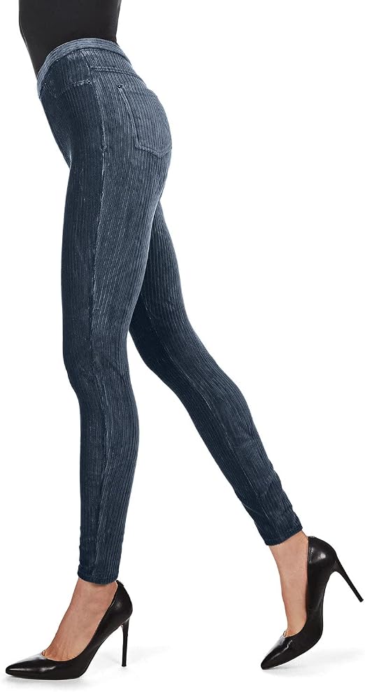 MeMoi Leggings in velluto a coste larghe - blu - Small/Medium : Amazon.it:  Abbigliamento