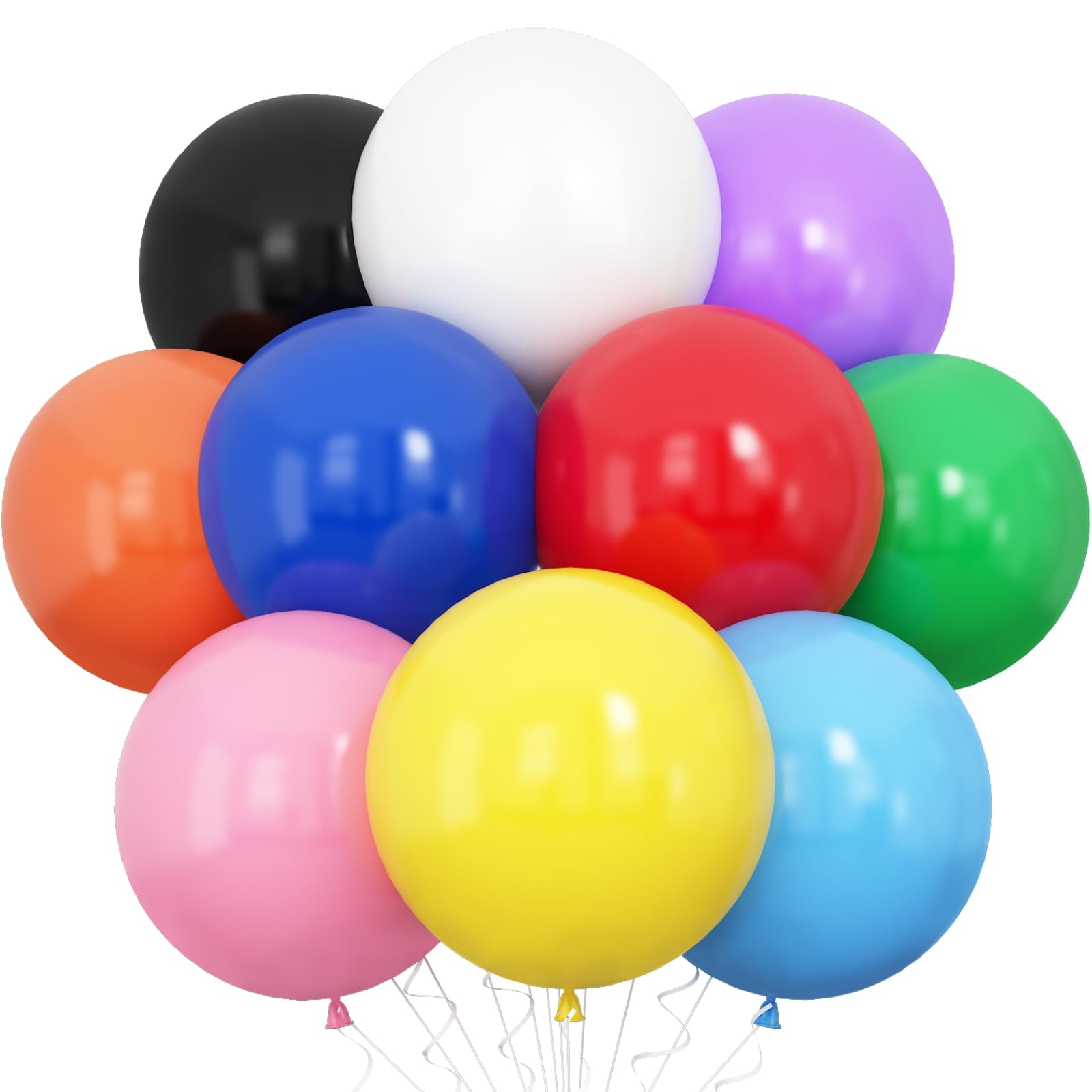 風船 Amazon | BTZO バルーン 風船 大きい 18インチ 10個入 ラテックス