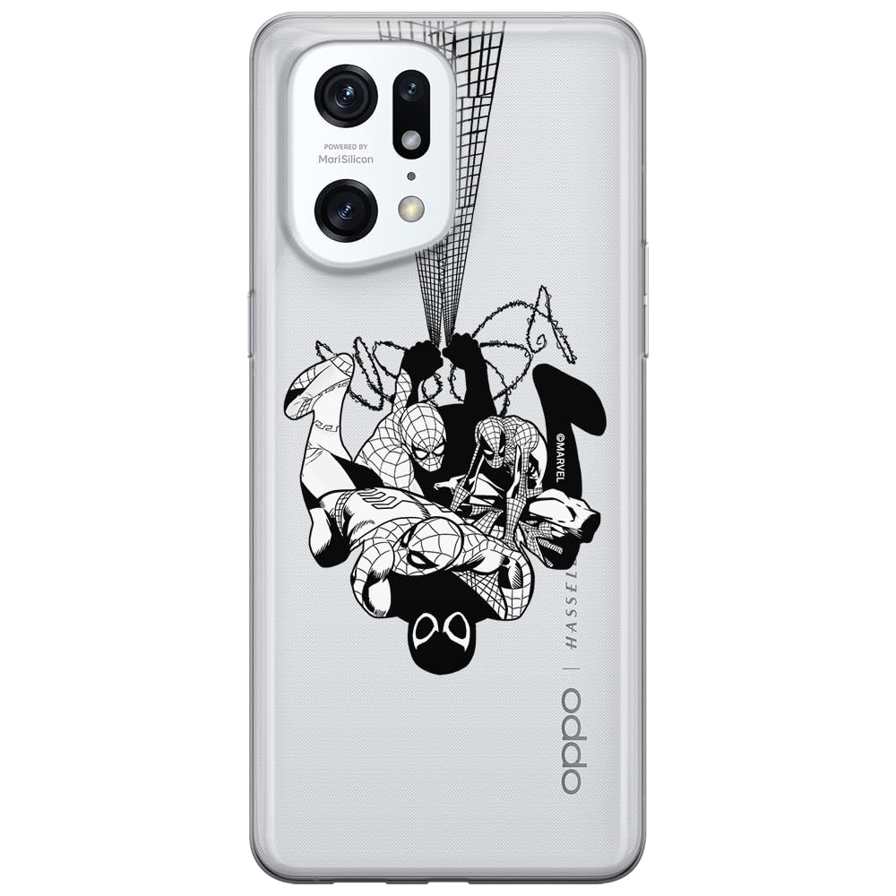 ERT GROUP mobile phone case for Oppo FIND X5 PRO original and officially Licensed Marvel pattern Spider Man 043 optimally adapted to the shape of the mobile phone, partially transparent