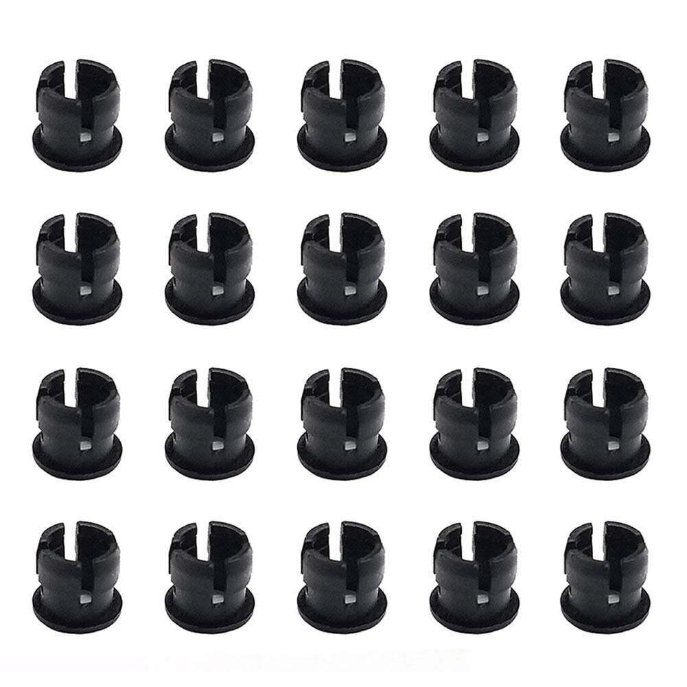 20Pcs 5mm LED Pre Cablati Diodi ad Emissione Luminosa DC12V + 20Pcs 5mm Supporto in Plastica del Diodo (Bianco Caldo)
