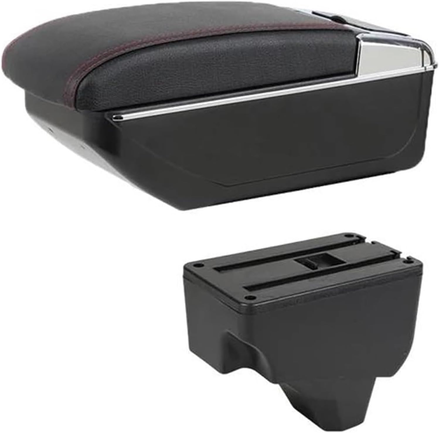 Centre Console Box For Suz&uki For2017-2023 Car Box Interior Automobile Accessories Centre Console Storage Box(B-black white line)