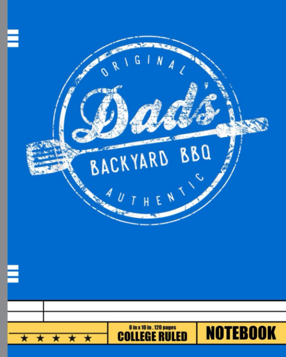 MDads Backyard BBQ Notebook: Barbecue Composition Book | College Barbecue Ruled Notebook | Barbecue Lined Journal | Barbecue 120 Pages | 8 X 10"