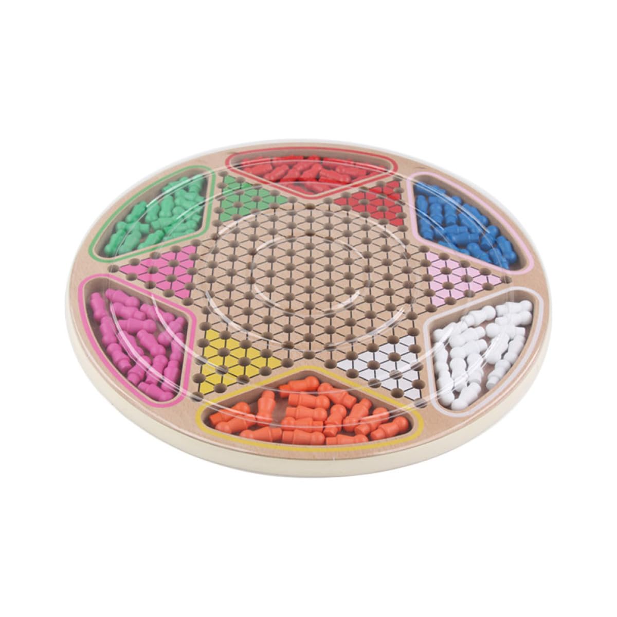 GALPADA Juego de Mesa Damas Chinas para Niños de Madera Marrón, Juguete Gobang Educativo de Escritorio, Cuidadosamente Pulido y Resistente a Deformaciones