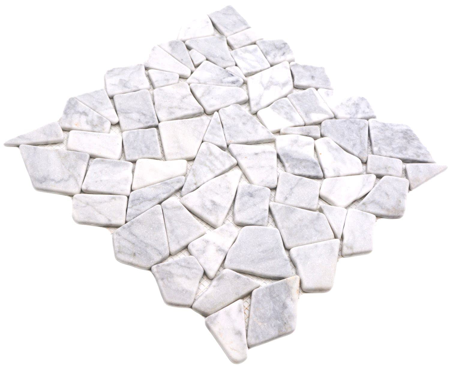 Mosaico in pietra naturale di marmo bianco opaco da parete pavimento cucina bagno doccia mosaico mosaico pavimento