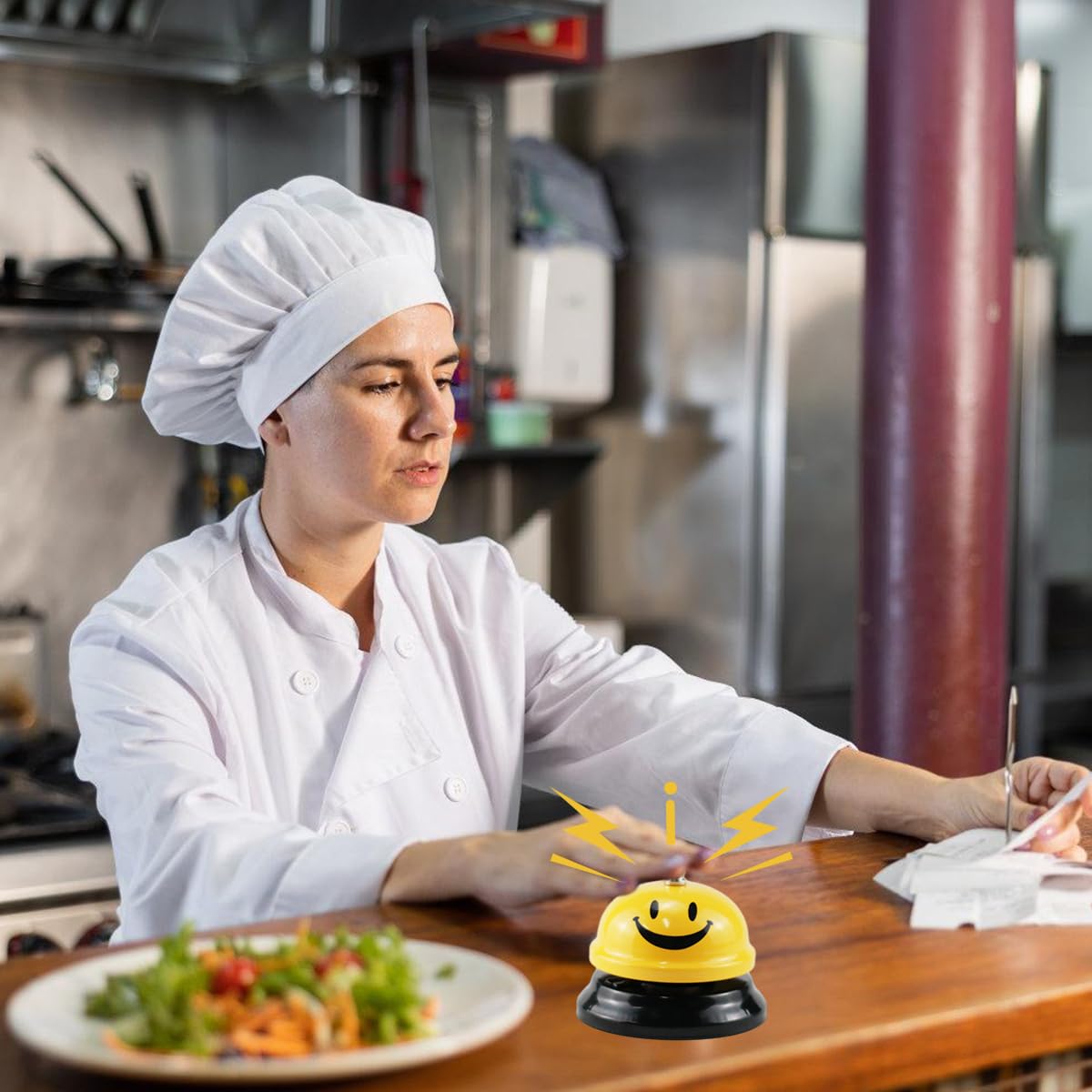 Campanella Call Bell Con Sorriso - Acciaio Inox Per Hotel, Ristoranti, Eventi - Foto 9