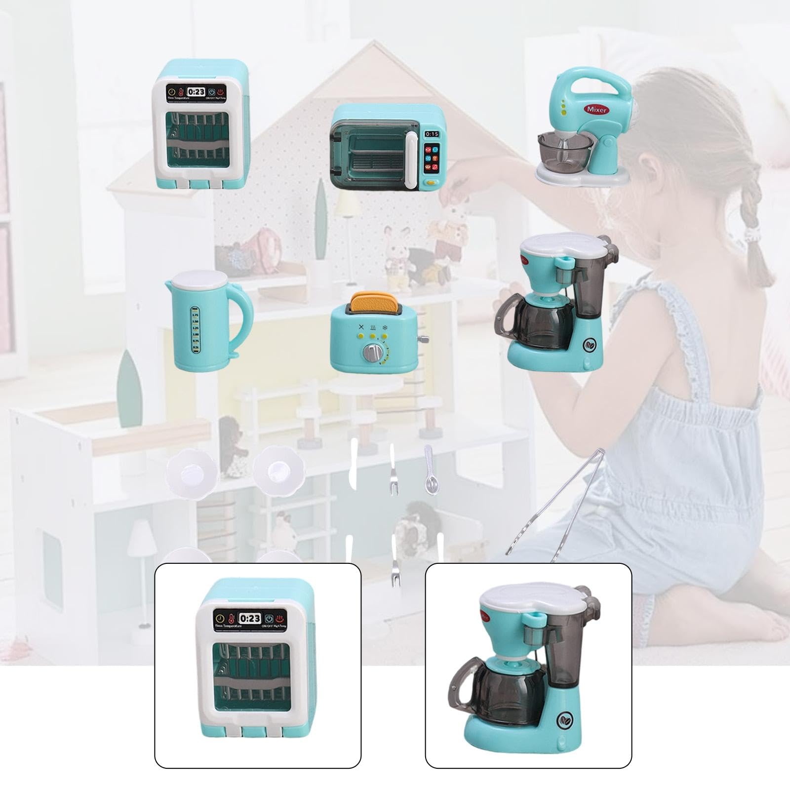 専用ページ　ミニチュア　コーヒーマシン、キッチン雑貨 Amazon | Fiocias ミニチュアキッチン家電家具モデル 豊富な小物