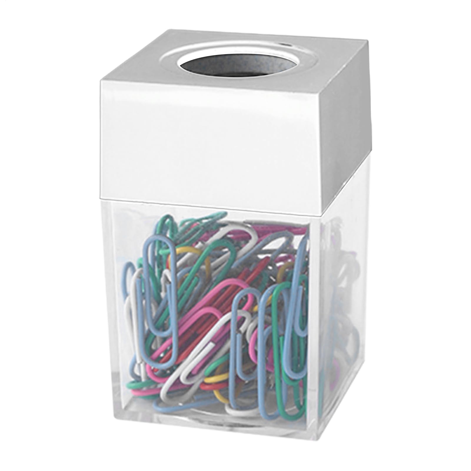 Amazon.co.jp: マグネット式ペーパークリップホルダー 4x4x7cm