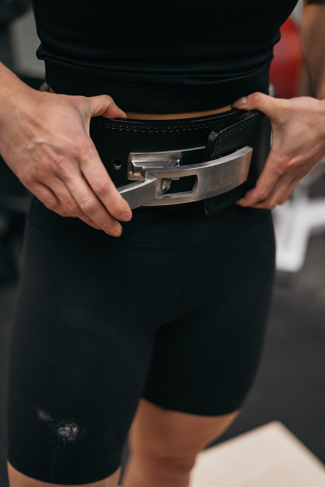 Cintura per cintura in onice per sollevamento pesi, cintura Powerlift, 100% pelle, cintura per sollevamento pesi, cintura per allenamento della forza adatta per uomini e donne