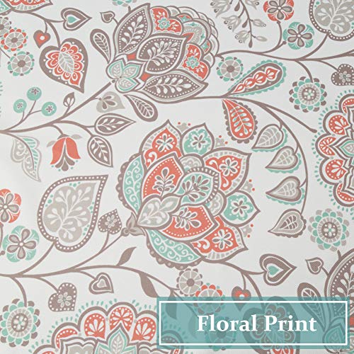 oremila Kitchen Curtain Valance Multi-Color Floral Window Valance for Kitchen and Bathroom, Rod Pocket, 54
