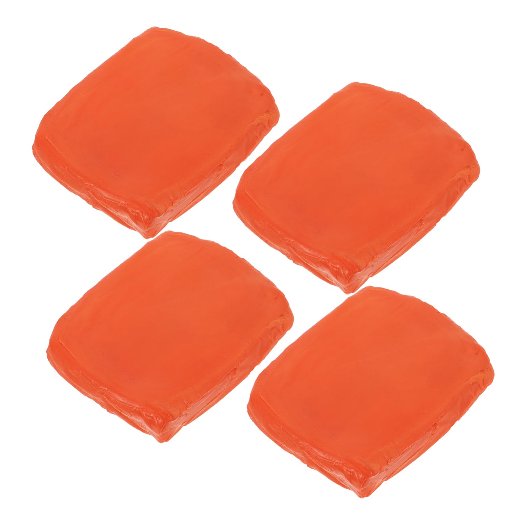 5 Set Dell'autolavaggio Argilla Macchine Plastilina Prodotti per La Pulizia Dell'auto Accessori per La Pulizia Dell'auto Dettagli Auto Gomma da Cancellare Arancia 4 Pezzi*5