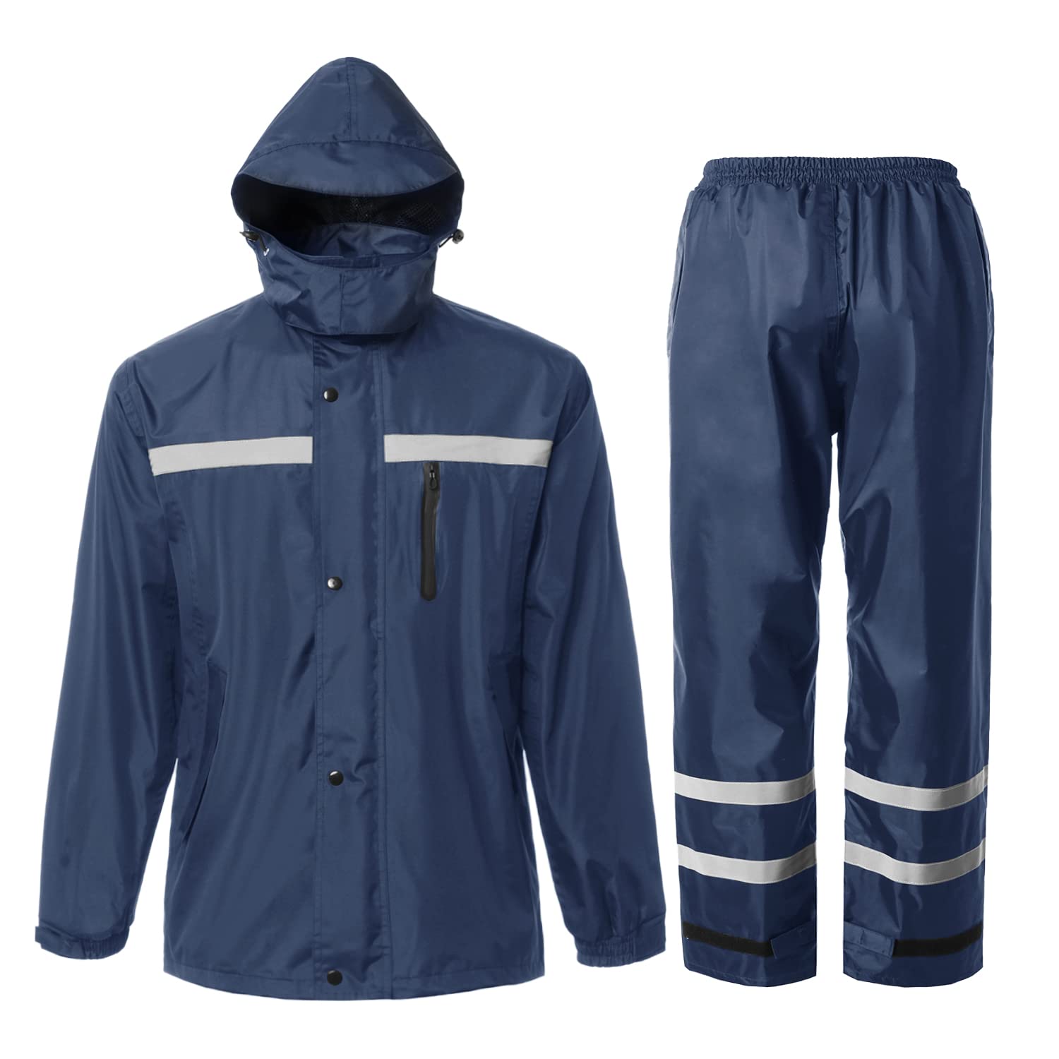 SaphiRoseWomens Waterproof Rain jacket Lightweight Active Outdoor Raincoat with Removable Hood