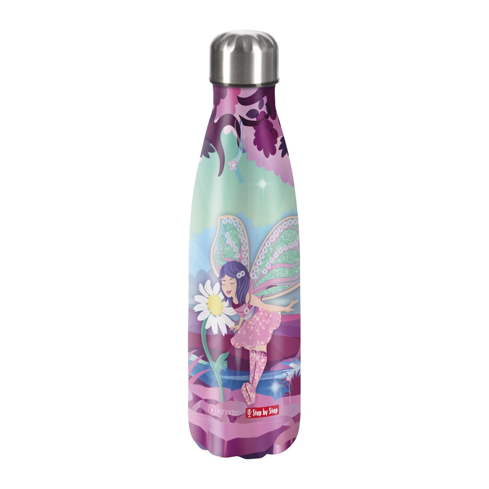 Bouteille d'eau enfant sans BPA gourde Fairy Freya inox isotherme