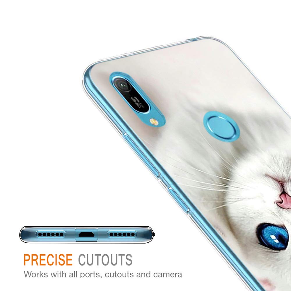 TOUCASA Cover per Huawei Y6 2019 / Honor 8A, Flip Custodia [3D Superficie] PU Pelle Portafoglio Unico Sottile Funzione TPU Antiurto Flip Cover a Libro
