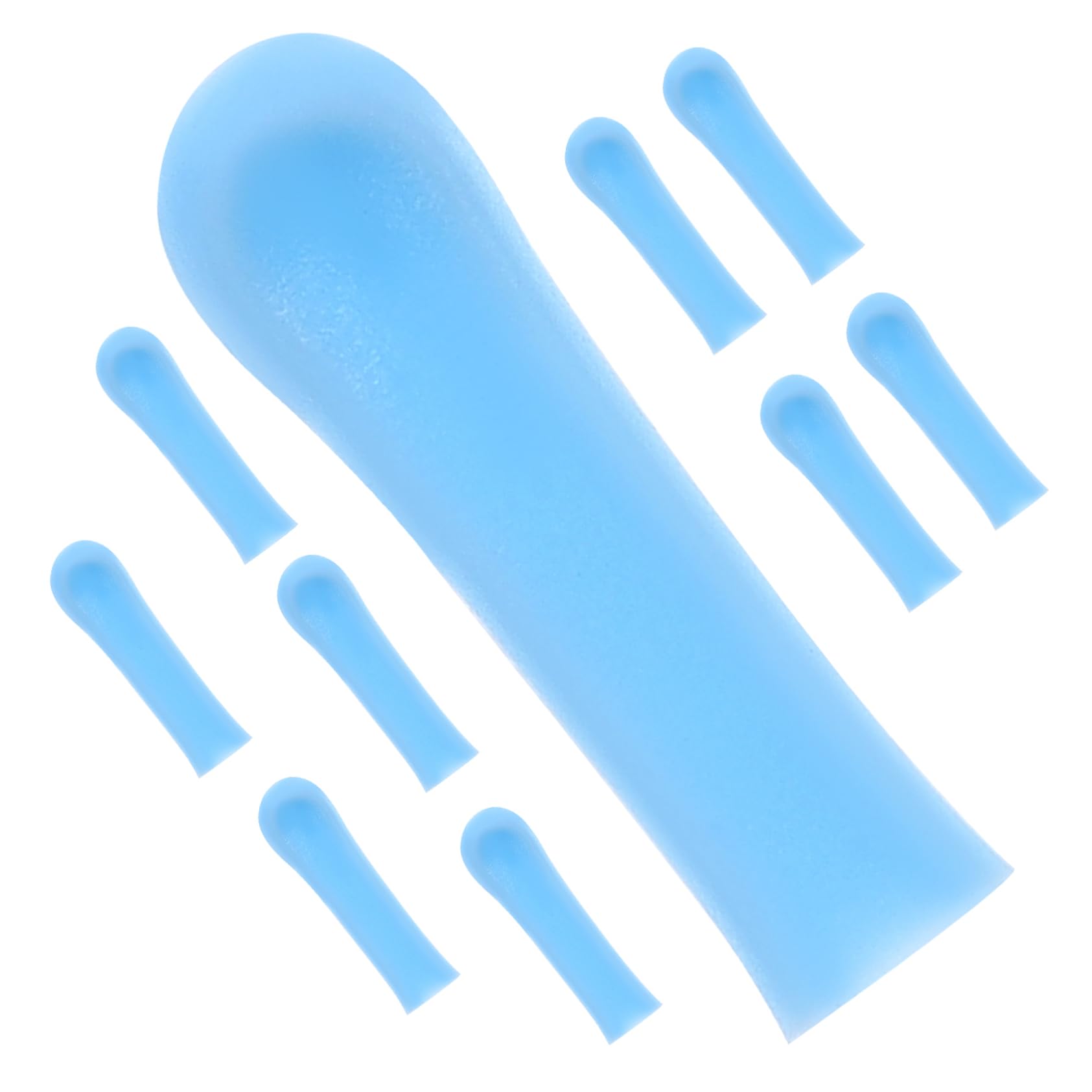 SEWOART 10 Pack Silicone Ear Spoon Sleeves Gentle Ear Cleaning Covers Replacement Tips for Removal Tool