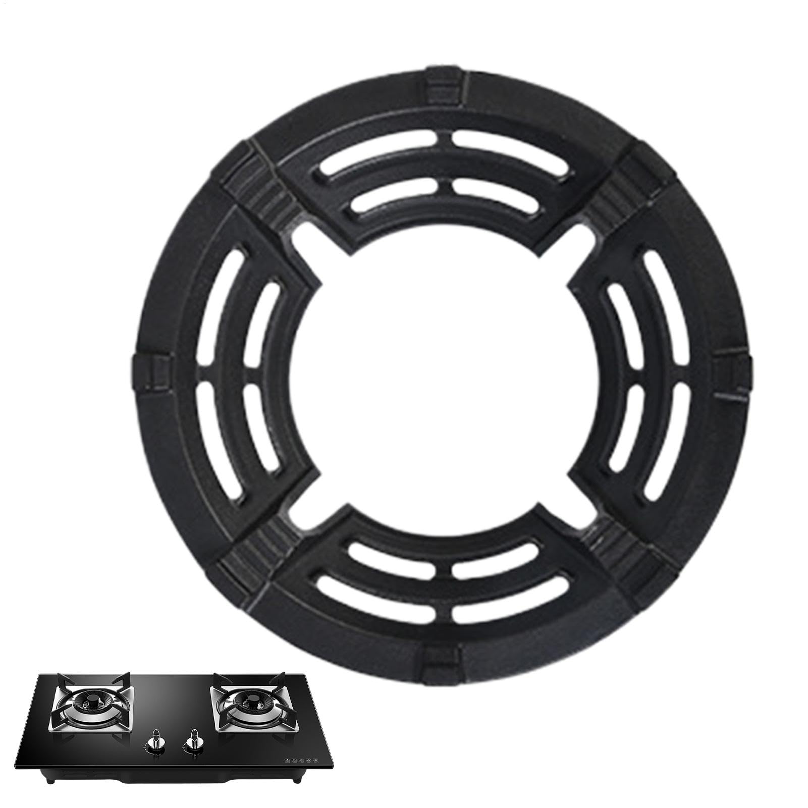 Support de wok électrique anti-vent avec isolation thermique en fer