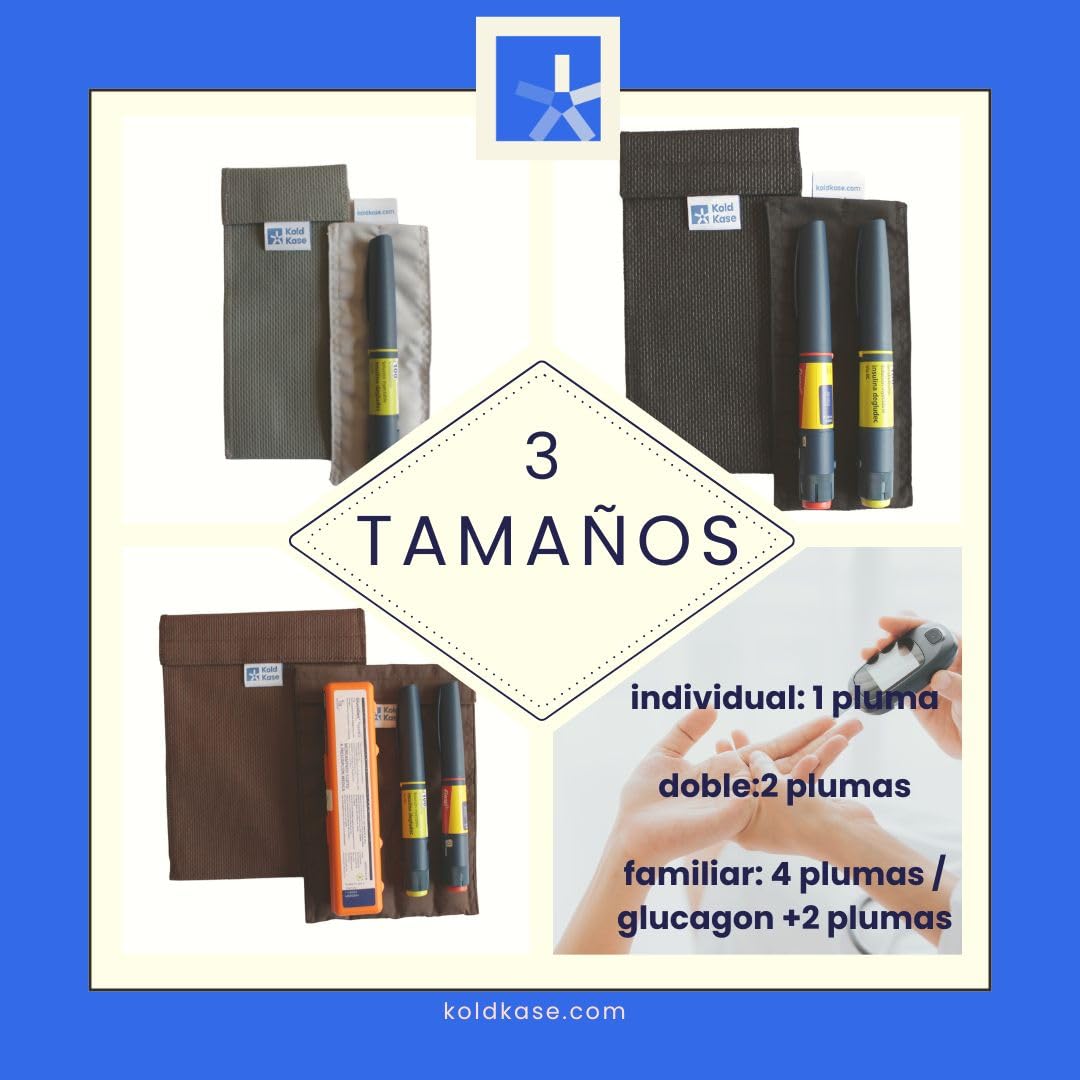 Set Kold Kase – Estuches Isotérmicas para Insulina Individual, Doble y Familiar | Conservación sin Electricidad | Ideal para Viajes