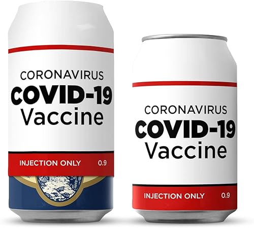 Beersy Funda de silicona para latas de cerveza, funda aislada para latas, disfraz novedoso para eventos al aire libre, golf, fiestas, conciertos,