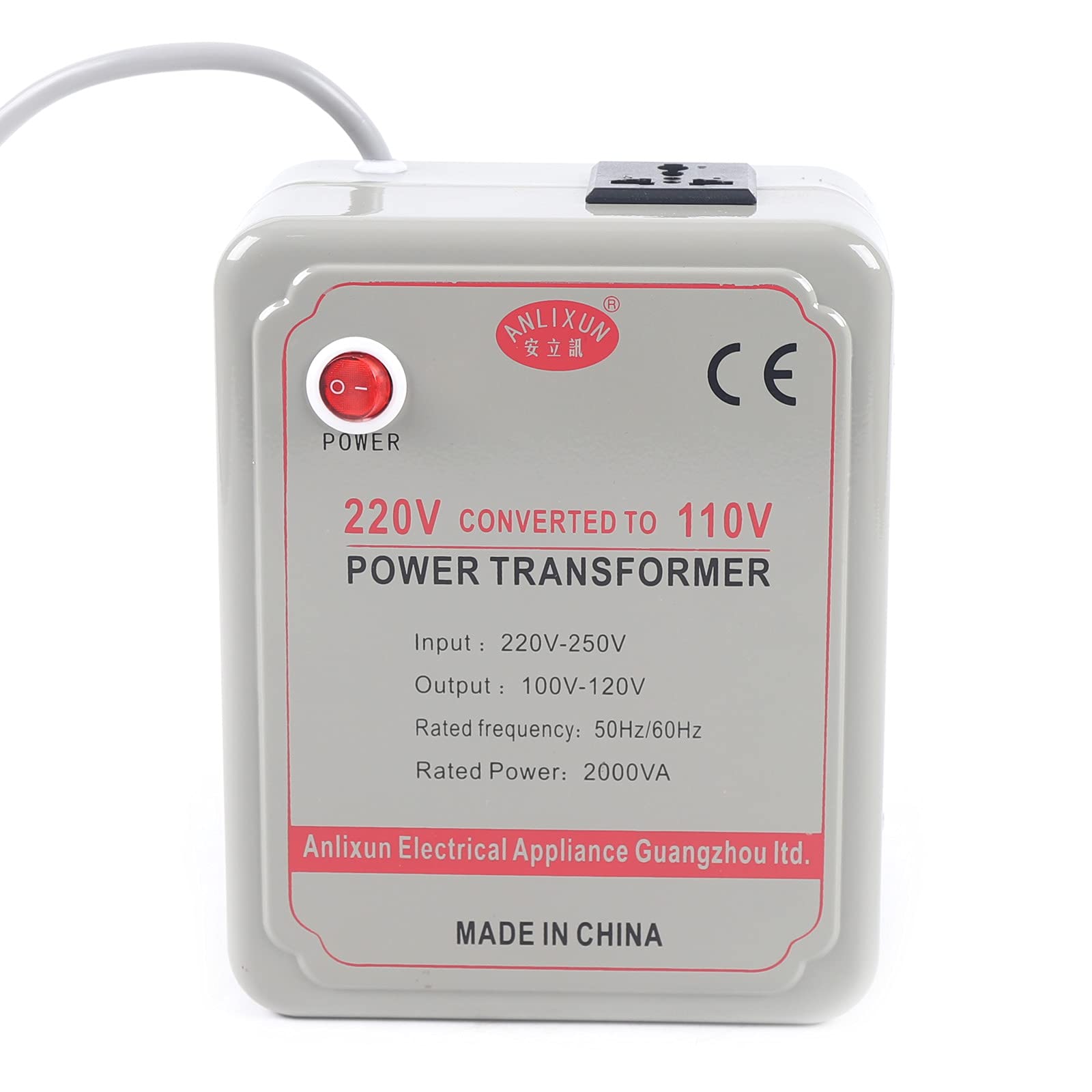 2000W Convertisseur de Tension Transformateur 220V-250V à 100V-120V, Convertisseur, Step Down Convertisseur, Transformateur de Tension, Transformateur de Tension