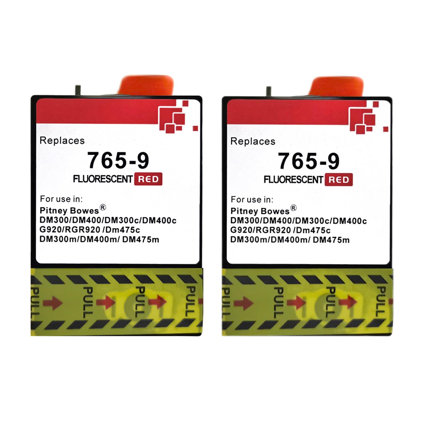 Prizmox 765-9 Red Ink Cartridge Compatible for Pitney Bowes 765-9 Postage Ink Cartridges fo SendPro C Auto DM300c DM400c DM450c DM475c Postage Meters(