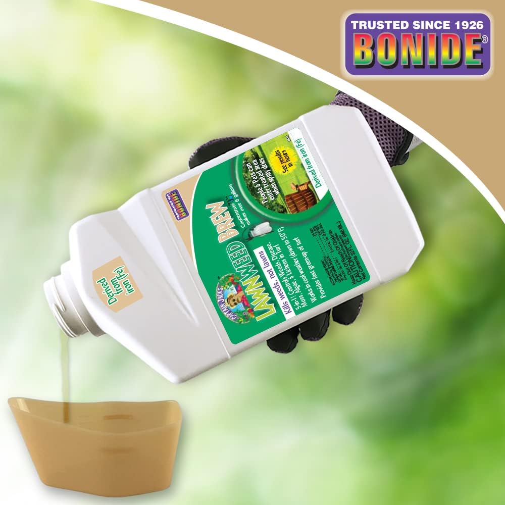Bonide Captain Jack's Lawnweed Brew, 32 oz Concentrate, Fast-Acting Formula Controls Weeds, Moss, Algae, Lichens & Disease