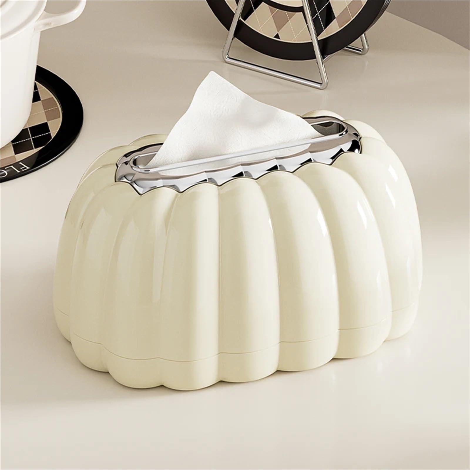 Porta Fazzoletti Scatola for fazzoletti Comodino Contenitore Casa Camera da letto Soggiorno Ufficio Caffè Decorazione Organizza(2 packs)