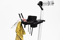 Vista 4 de Bandeja de herramientas - Soporte de reparación de bicicletas de ajuste universal, bandeja de trabajo ajustable, se fija a cualquier soporte