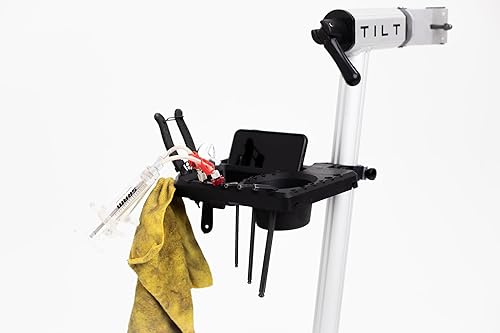 Miniatura 4 de Bandeja de herramientas - Soporte de reparación de bicicletas de ajuste universal, bandeja de trabajo ajustable, se fija a cualquier soporte de