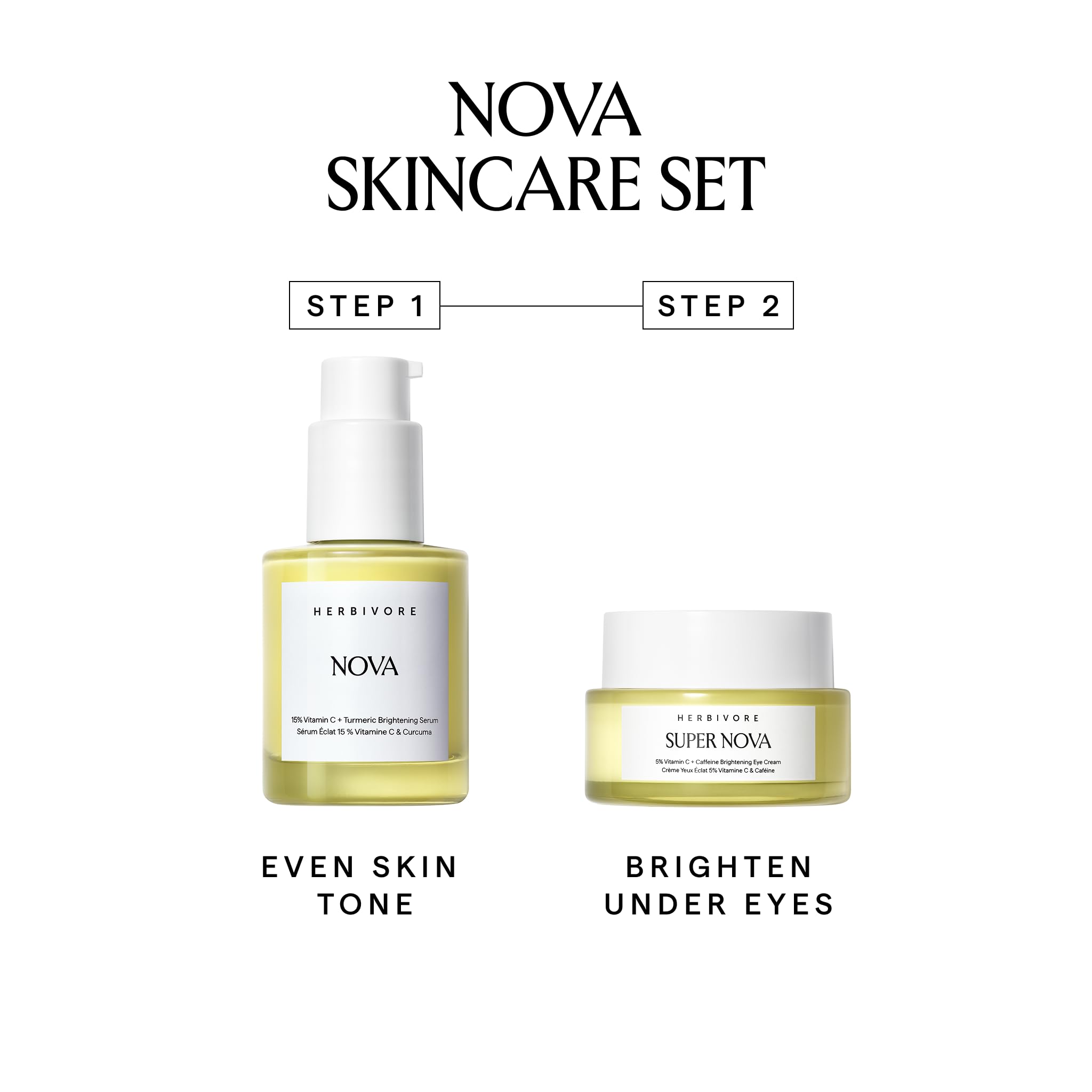 HERBIVORE Nova Skincare Set | Nova Serum + Super Nova Eye Cream