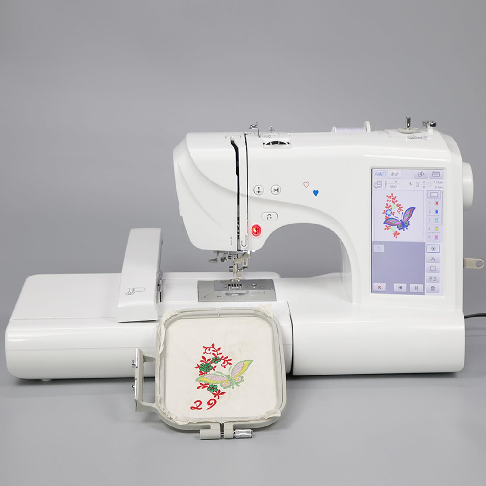 刺しゅう機 Amazon | ミシンと刺繍機、自動刺繍機、132 内蔵ステッチ、30