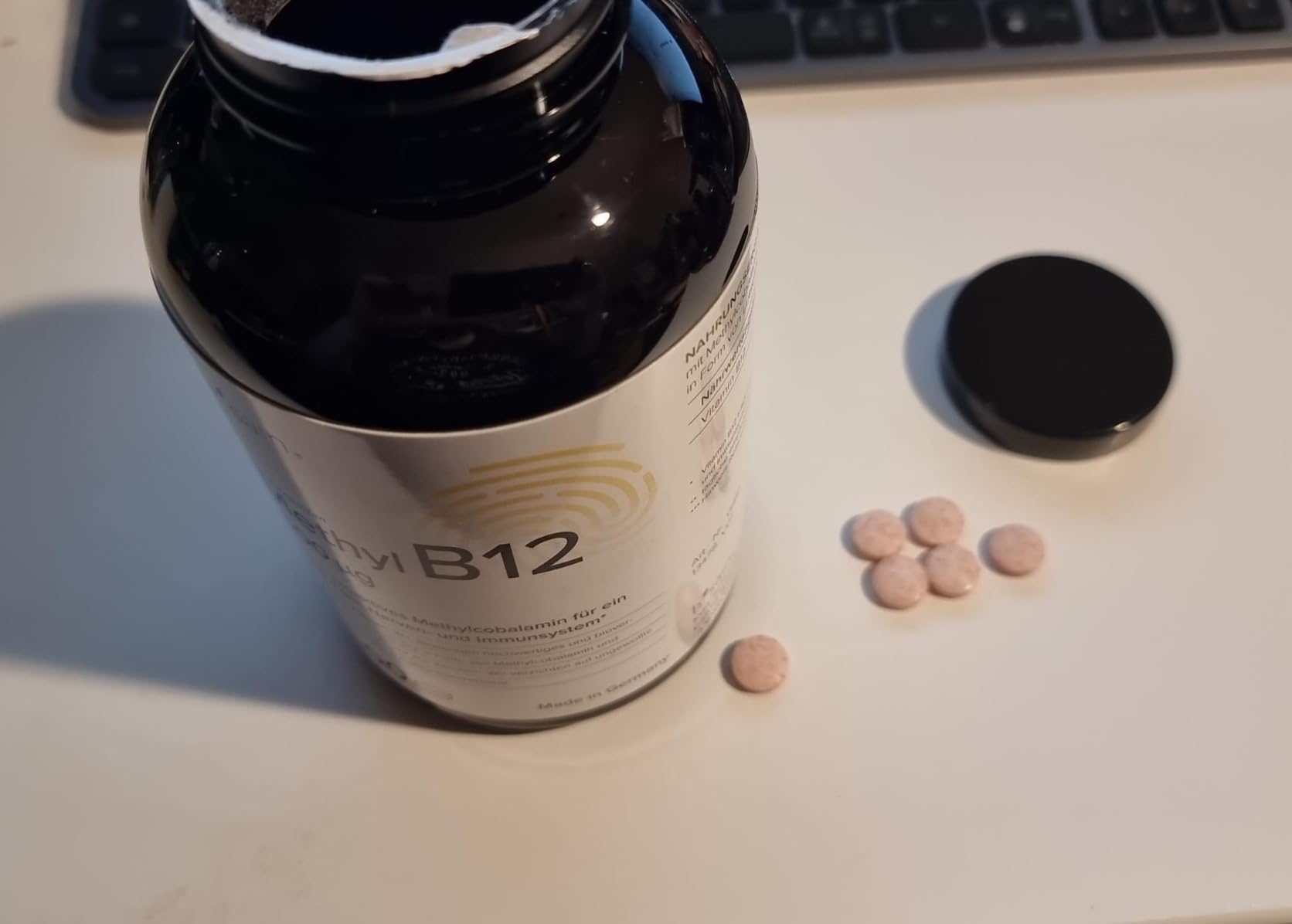 b'sain Methyl B12 Lutschtabletten 500 µg. Hochdosiertes aktives Vitamin