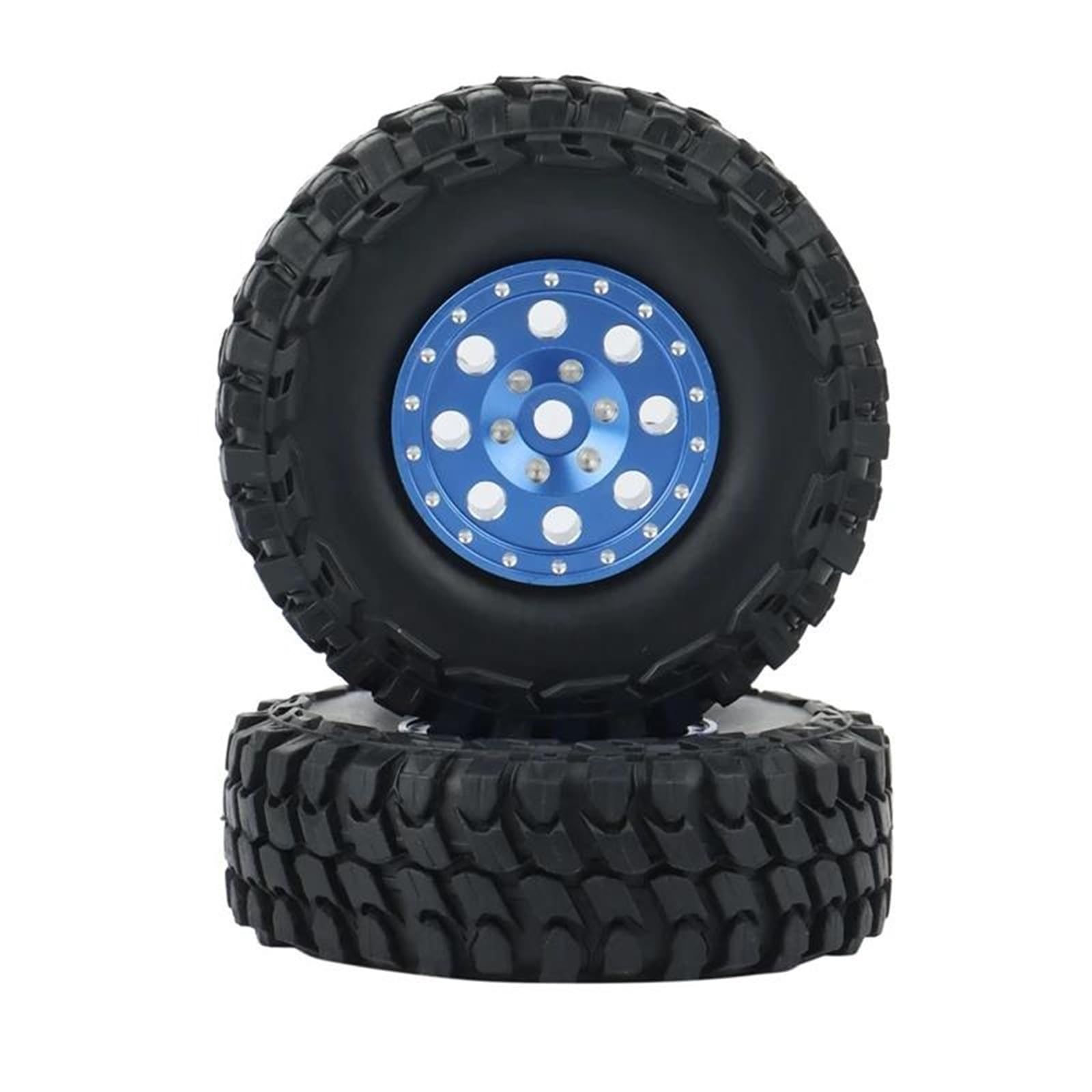 Compatibile Con Axial SCX24 90081 4 Pezzi 1.0 Cerchioni In Metallo Beadlock Set Di Pneumatici Adattatore Esagonale Per Parti Aggiornamento Per Auto Cingolate 1/24 RC Ruote Auto Rc