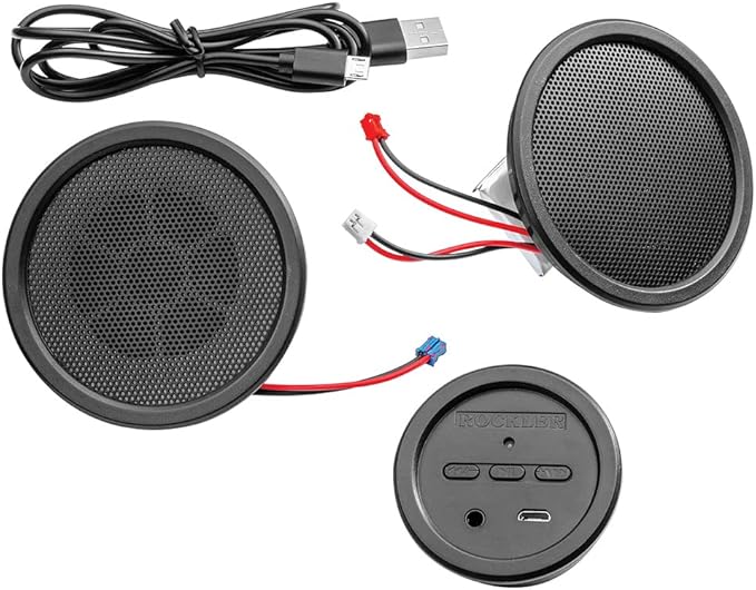 ROCKLER Stereo Wireless Speaker Kit w/ 2 Speakers, Playback