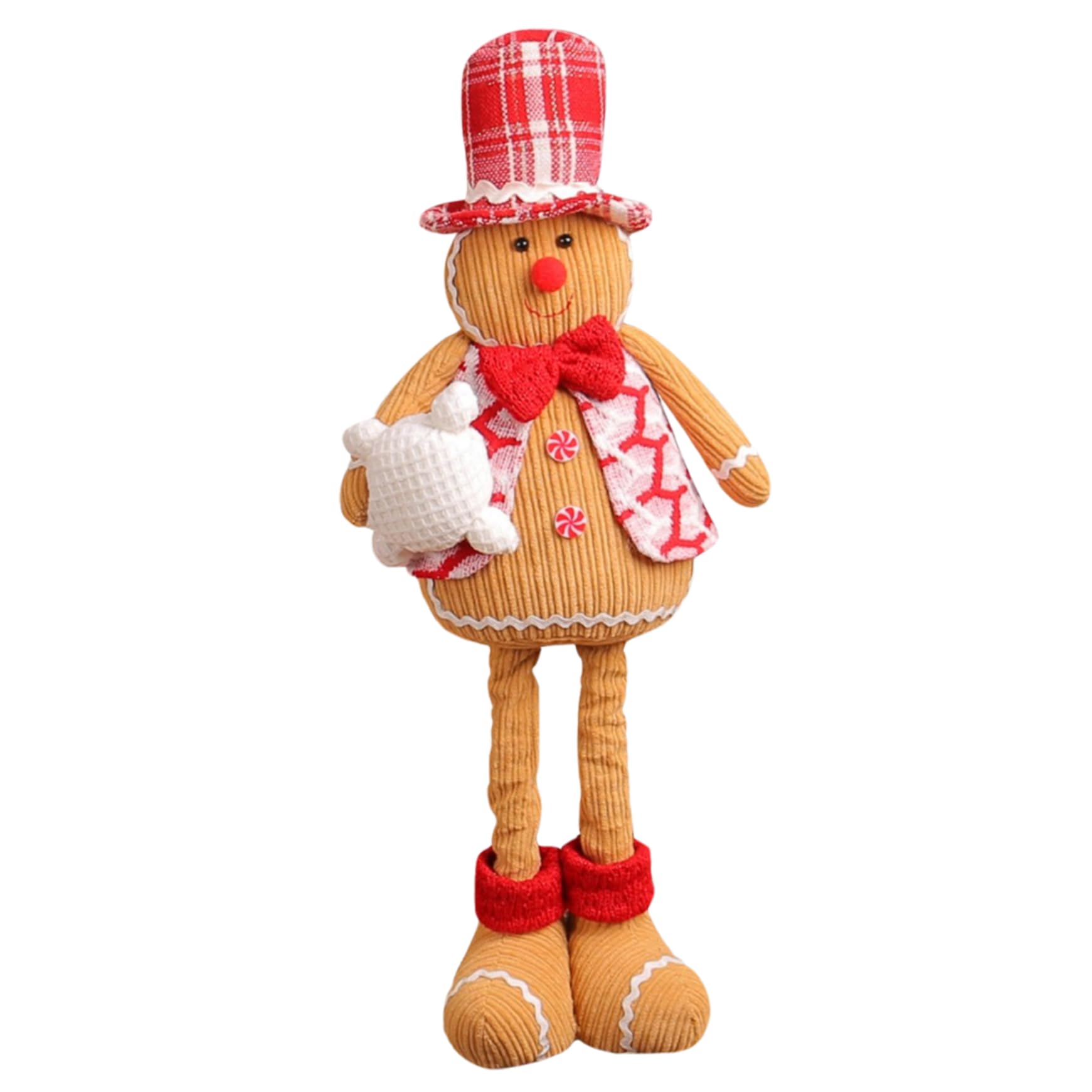 Ornements gingerbread pour Noël, peluche extensible et poupée à collectionner pour enfants