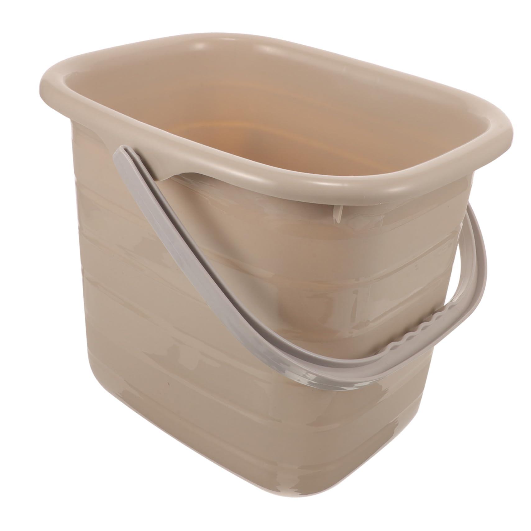 GARVALON Secchio per 11l con Manico in Plastica Rettangolare e Facile da Versare Acqua e Prodotti la Pulizia, Uso Domestico