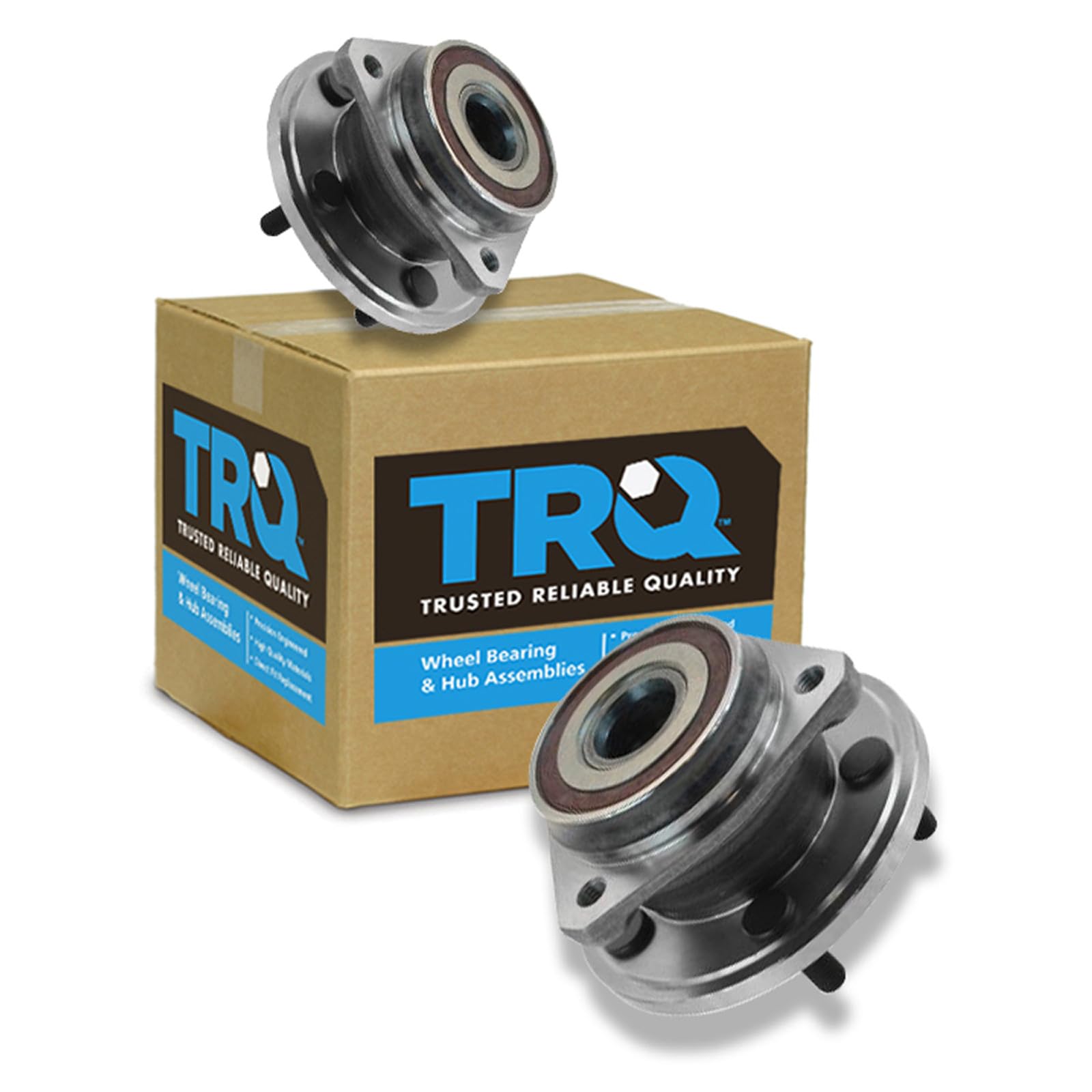 TRQ Front Wheel Bearing &amp; Hub Assembly Set