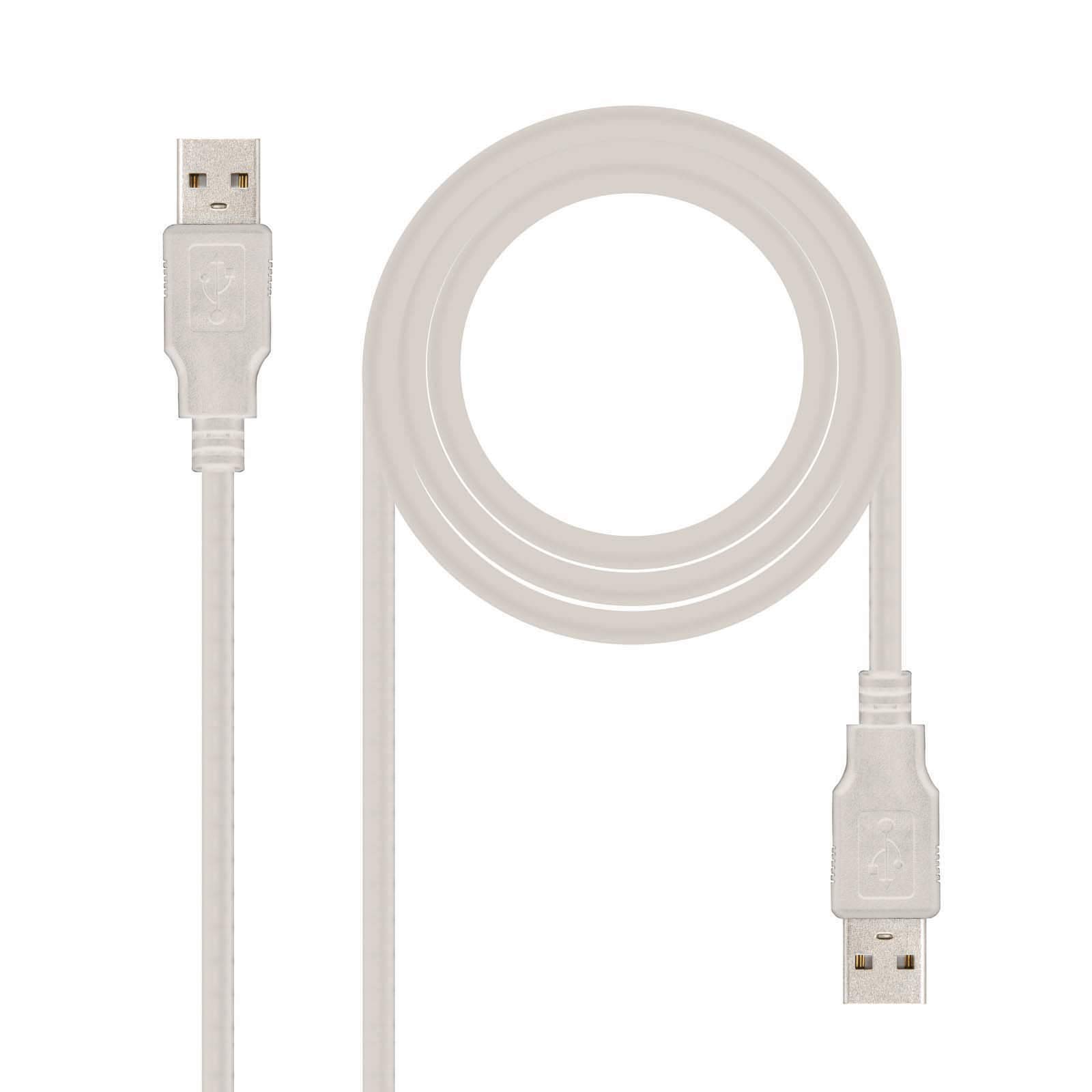 Nano Cable Beige Kabel Usb 2.0 Typ A/M-Zu-M 1M Nanokabel