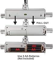 Vista 5 de BIGLIGHT - Luz LED inalámbrica a pilas para cuadros, con temporizador y regulador de intensidad, cabezales de luz giratorios con 3 modos