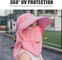 Vista 2 de Sombrero de ala ancha – Multifuncional UPF 50 protección cubo pesca sombrero sombrero gorra